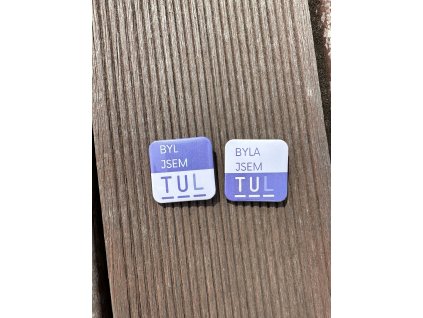 Špendlík čtverec "Byl jsem TUL"