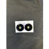 Vinyl record earrings