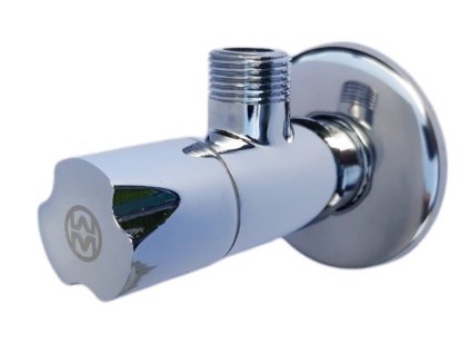 Rohový ventil keramický (k pračce) 1/2"-3/4"