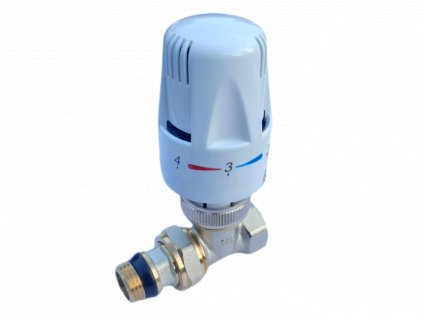 Radiátorový ventil přímý 1/2" s termostatickou hl.