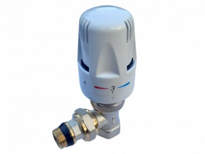 Radiátorový ventil rohový 1/2" s termostatickou hl.
