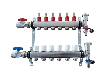 Nerezový rozdělovač RIIFO 6 okruhů