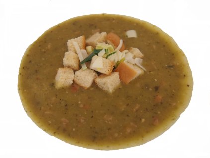 Hrachovka s uzeninou