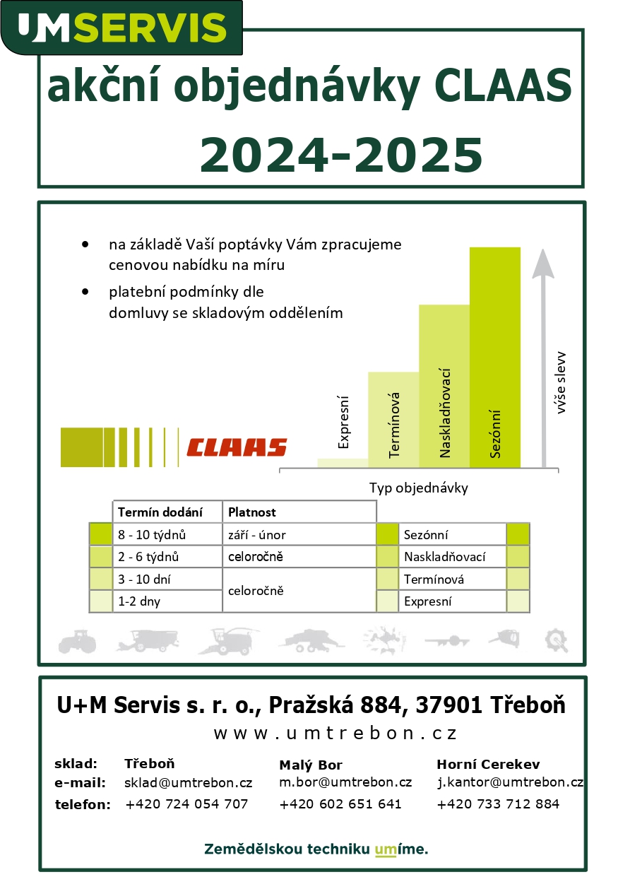 Slevy na náhradní díly CLAAS