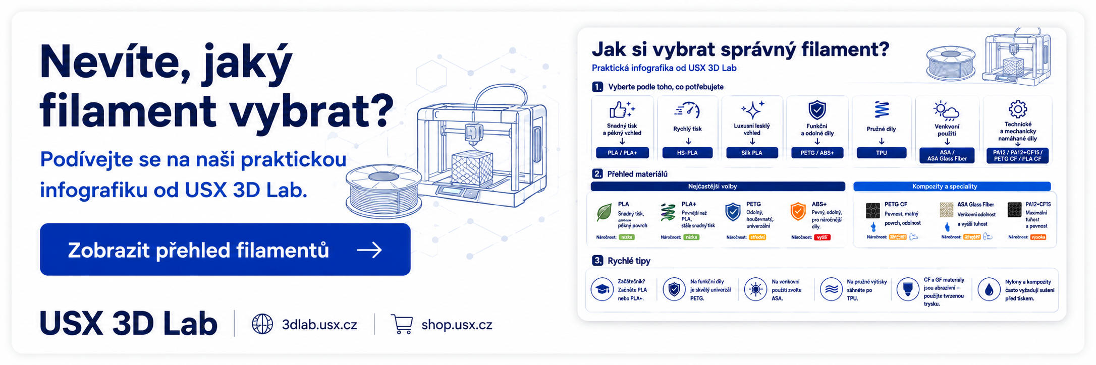 Jak vybrat filament?