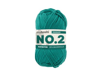 19 Smaragd klubko Myboshi příze No.2 Smaragd W2230