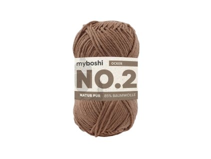 26 Okr klubko Myboshi příze No.2 Ocker W2720