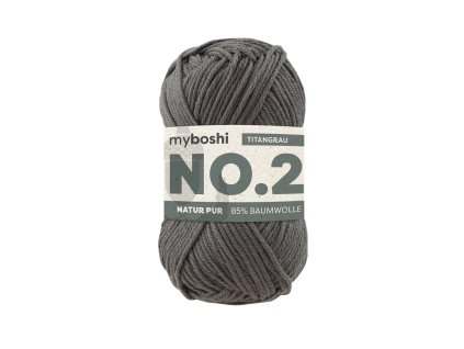 29 Titanově šedá klubko Myboshi příze No.2 Titangrau W2940