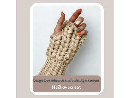 Set Rukavice s nafouknutým vzorem