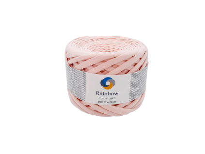 Rainbow yarn Pudrová