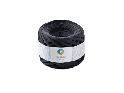 Tričková šňůra Rainbow yarn Černá