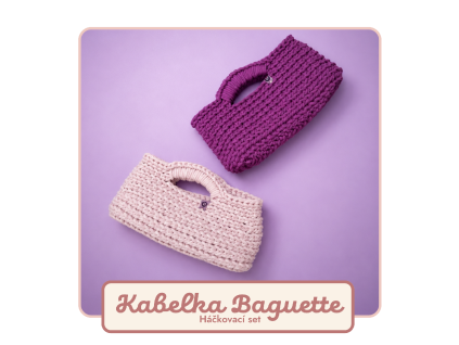 Kabelka Baguette - Světle růžová