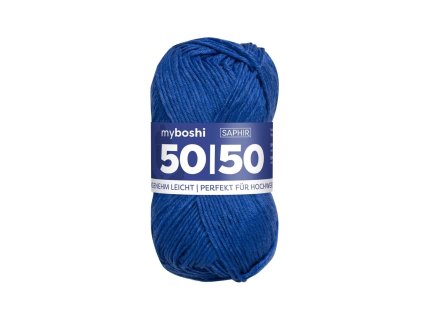 21 Zafír klubko Myboshi Příze 50:50Saphir W959