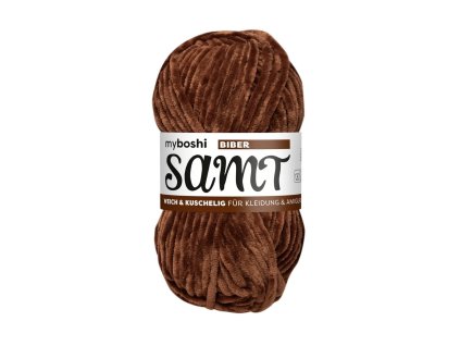 21 Bobr klubko Myboshi Příze SamtBiber W892