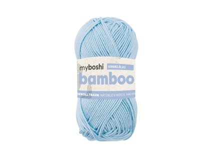 14 Nebeská modř klubko Myboshi Příze Bamboo Himmelblau WB256