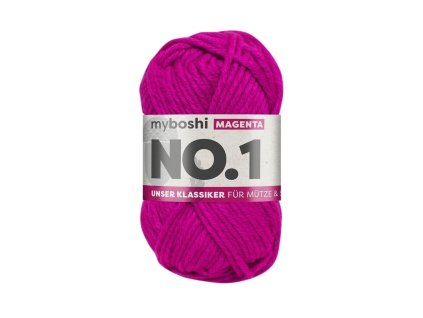 11. Magenta klubko Myboshi příze No.1 Magenta 2
