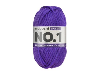 17. Fialová klubko Myboshi příze No.1 Violett 2