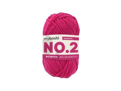 07 Magenta klubko Myboshi příze No.2 Magenta W2620