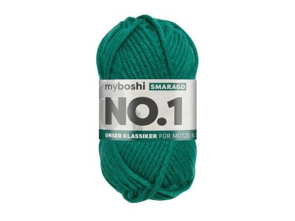 Smaragdová klubko Myboshi příze No.1 Smaragd 2