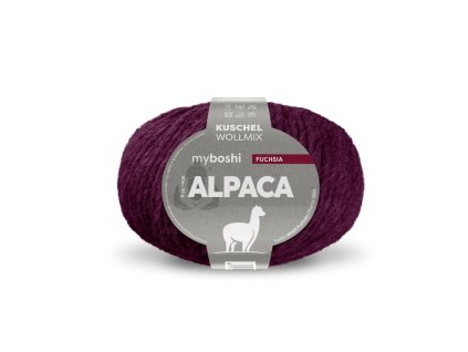04. Fuchsiová klubko Myboshi příze Alpaca Fuchsia