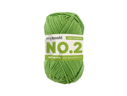 14 Zelená limetka klubko Myboshi příze No.2 Limettengrün W2210