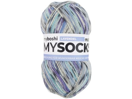 Levandule klubko Myboshi příze Mysocks merino Lavendel