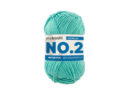 17 Mořská modř klubko Myboshi příze No.2 Meerblau W2580