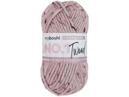 Růženín klubko Myboshi příze No.1 Tweed Rosenquartz