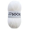01. Bílá klubko Myboshi příze Mysocks Weiß