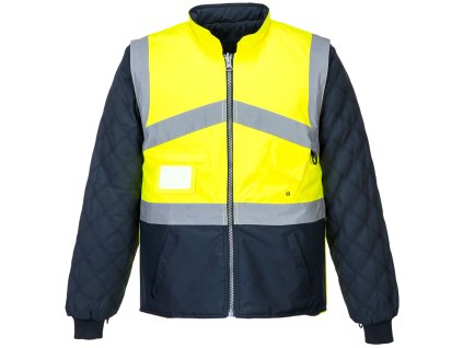 Hi-Vis dvoubarevná oboustranná, žlutá