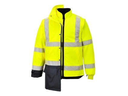 S768 - Bunda HiVis Executive 5v1, žlutá