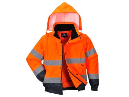 C468 - Bunda HI-Vis 2v1, oranžová