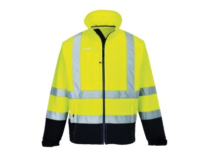 S425 - Hi-Vis Contrast Softshell (3L), žlutá