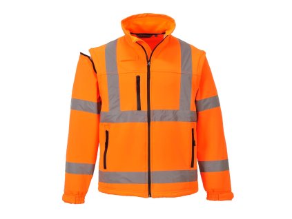 S428 - Hi-Vis softshelová bunda (3L), oranžová