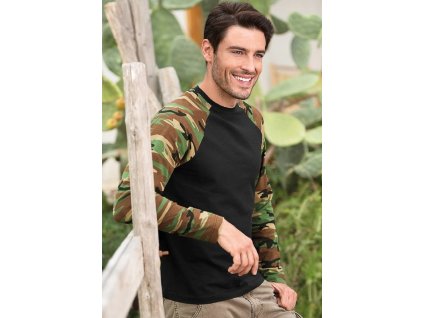Triko s dlouhým rukávem Malfini CAMOUFLAGE 166