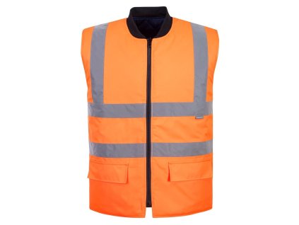 S469 - Hi-Vis oboustranná vesta, oranžová