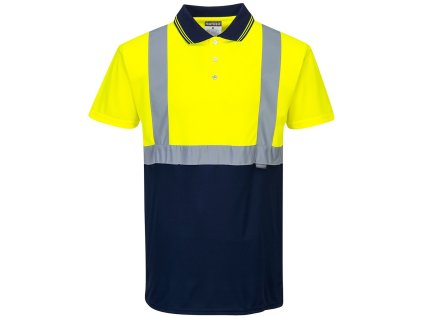 S479 - Dvoubarevná polokošile, žlutá