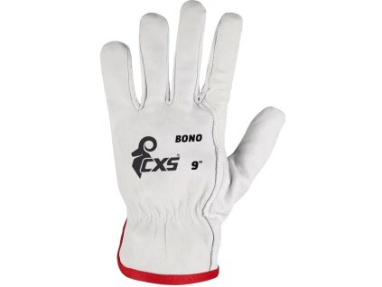 Rukavice kožené BONO, vel. 10    0004-X4