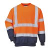 B306 - HiVis dvoubarevná mikina, oranžová