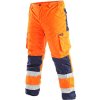 Kalhoty do pasu reflexní CARDIFF, zimní, oranžové