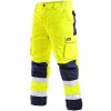 Kalhoty do pasu reflexní CARDIFF, zimní, žluté