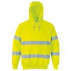 B304 - Mikina s kapucí HiVis, žlutá