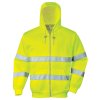 B305 - HiVis mikina se zipem a kapucí