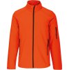 Bunda pánská softshell, fluorescent orange