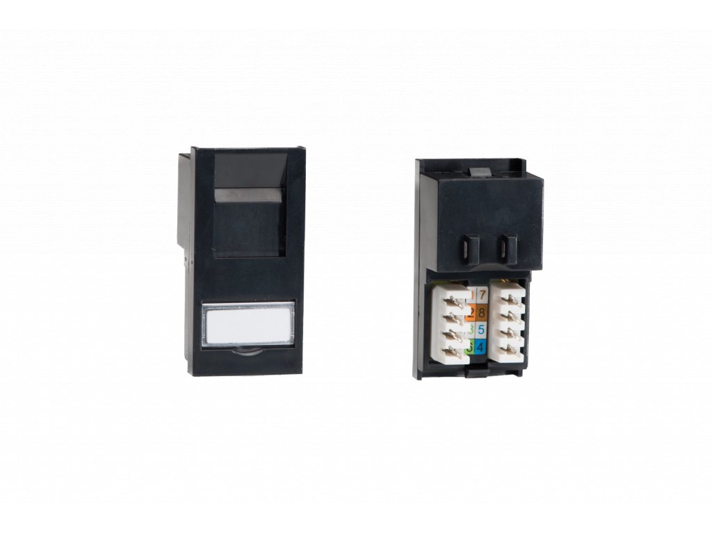 Designová zásuvka Multimediální zásuvka MEDIA SOCKET DataGrid modul - LAN RJ45 Cat 6 Module (1 místo) - bílá, Z2GRJ456W