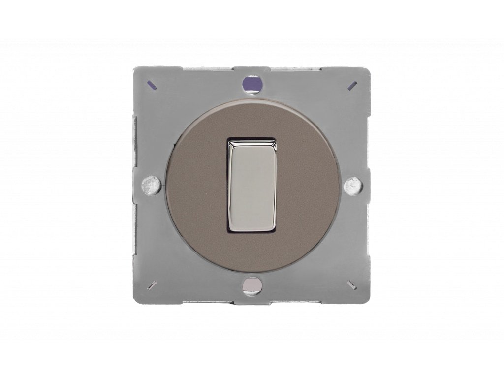 Designový vypínač Kolébkový vypínač ROCKER - 1-modulový křížový (č.7) 10A 1-pólový MODULÁRNÍ - cínová / chromová kolébka, EG7R removebg preview