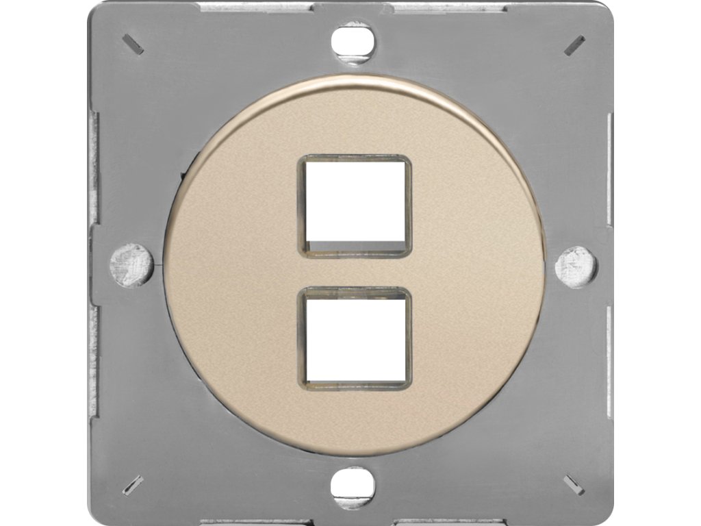 Rámeček PLATE - 1-pólový MODULÁRNÍ - satén, EGD2N