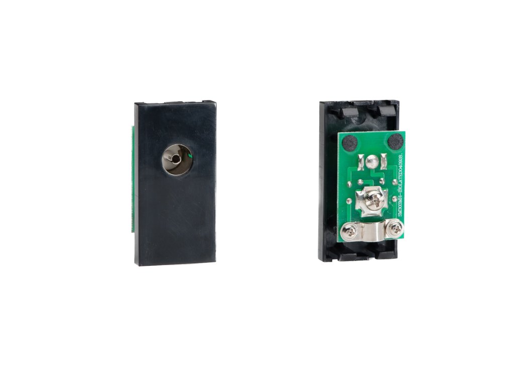 Designová zásuvka Mutimediální zásuvka MEDIA SOCKET - 1-modulový TV/Radio MODULÁRNÍ - černá / černý, Z2G8ISOB