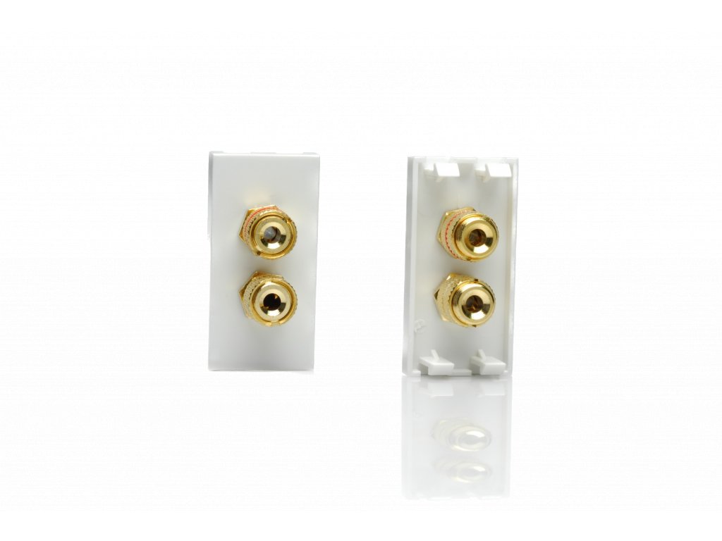 Designová zásuvka Mutimediální zásuvka MEDIA SOCKET - 1-modulový reproduktor MODULÁRNÍ - bílá / bílá, Z2GSP2W
