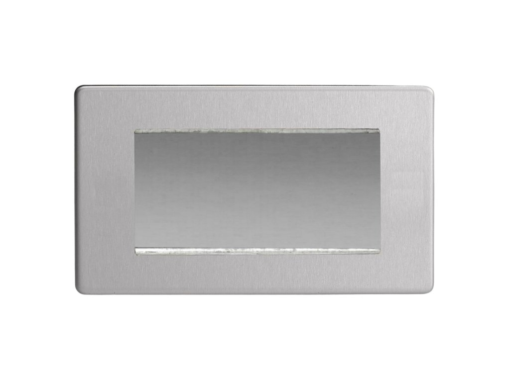 Rámeèek PLATE - MODULÁRNÍ - kartáèovaná ocel, XDSG4S